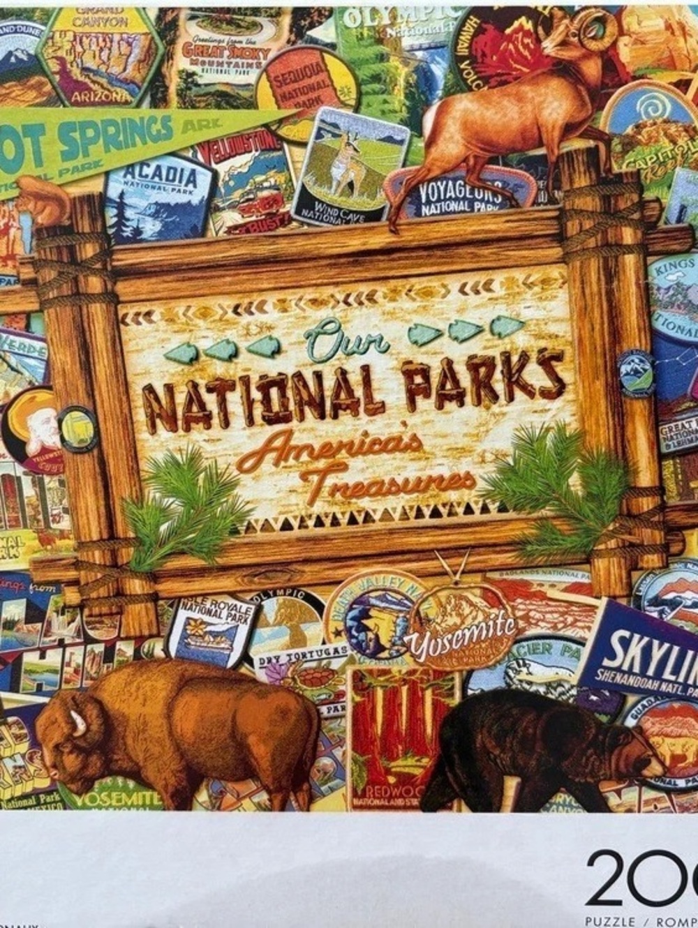 Buffalo Games “Our National Parks Collage” 2000-Piece Jigsaw Puzzle. Assembled o